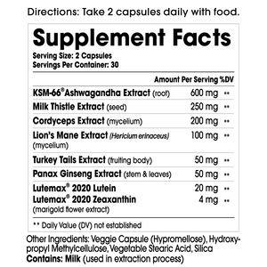 ADDA Adaptogen Supplement Facts and Ingredients
